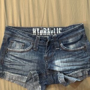 Hydraulic Women's Blue Denim Shorts